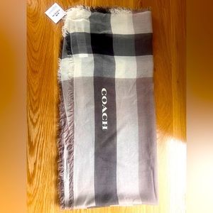 NWT COACH challis scarf
